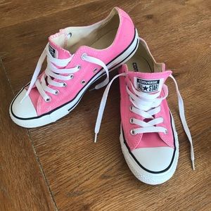 Converse Pink Color Chuck Taylor All Star Unisex Low Top Sneakers
